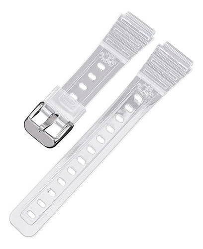 Correa Transparente Para Reloj Casio F-91w F-105 A158 A168