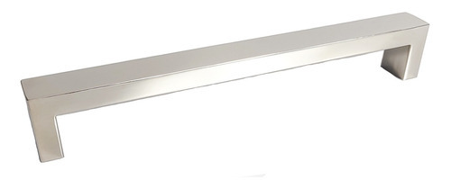 Puxador Porta Armário Móveis Gaveta Inox 392mm Abruzzo Cor Polido Brilhante