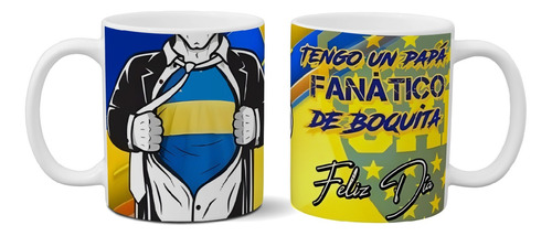 Taza De Cerámica Dia Del Padre Boca Juniors Exclusiva Art Bj