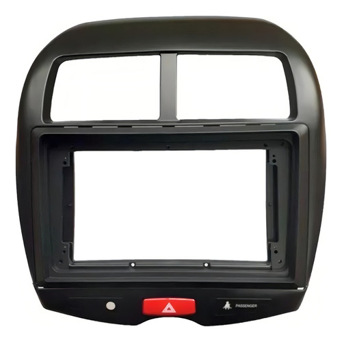 Moldura 10.1 Polegadas Mitsubshi Asx 2010 A 2021 Preto Fosco