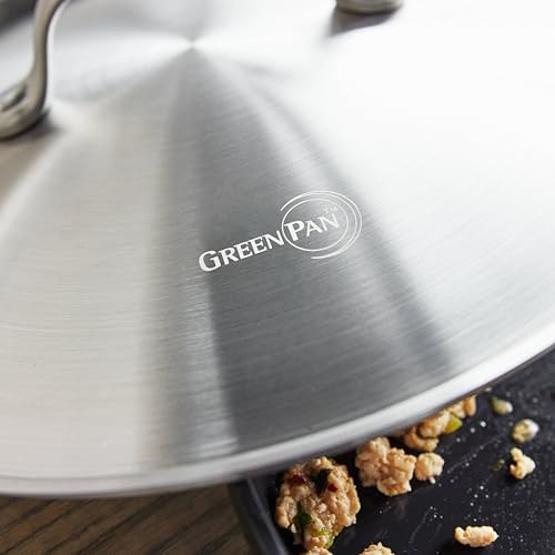 Greenpan Craft Noire 2.2 Qt Saucpan Con Tapa, Antiadherente