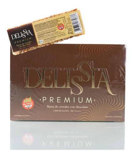 Imagen 1 de 3 de Barras De Cereales Delissia X 20 - Chocolate - Sin Tacc