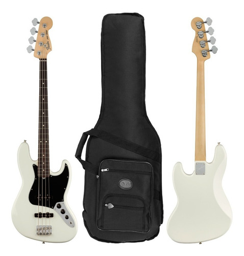 Bajo Fender American Performer Jazz Bass Rw Blanco Cuo Acabado del cuerpo Satinado Cantidad de cuerdas 4 Color Arctic white Orientación de la mano Diestro