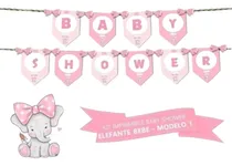 Comprar Kit Imprimible Candy Bar Baby Shower Elefante Bebe Nena Full