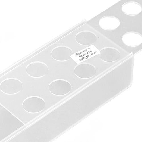 Jarrón De Flores Acrílico Largo Rectangular Transparente Mod