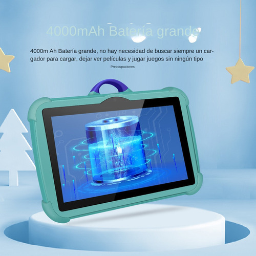 Para Tablet Infantil Bdf 7 4gb+64gb Com Android 13, Wifi