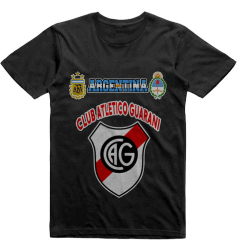 Remera Algodon Negra Guarani El Dorado Misiones