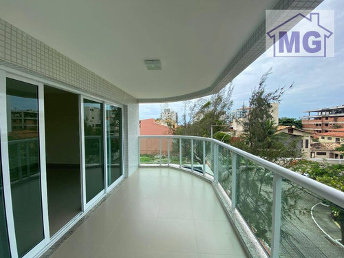 Apartamento Com 3 Dormitórios Para Alugar, 130 M² Por R$ 3.300,00/mês - Praia Do Pecado - Macaé/rj - Ap0407
