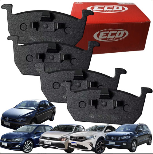 Pastilha De Freio Polo Nivus Virtus, T-cross Traseira Kit