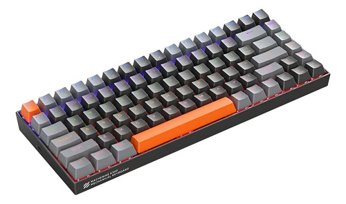 Teclado Mecânico Gamer Machenike K500 B84 Switch Red Rgb Cinza/preto Inglês