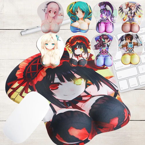 Mousepad Para Silicone De Peito De Menina De Desenhos Animad