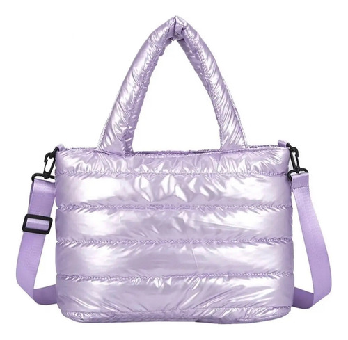 Cartera De Mujer Acolchada, Amplia E Impermeable