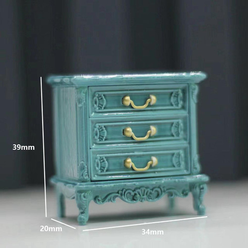 1:16 Dollhouse Night Stands Gabinete Accesorios Muebles