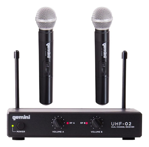 Gemini Sound Uhf-02m Equipo Profesional De Audio Dj