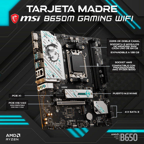 Pc Gamer Amd Ryzen 8700g 32gb Ddr5 1tb Ssd Radeon 780m Msi