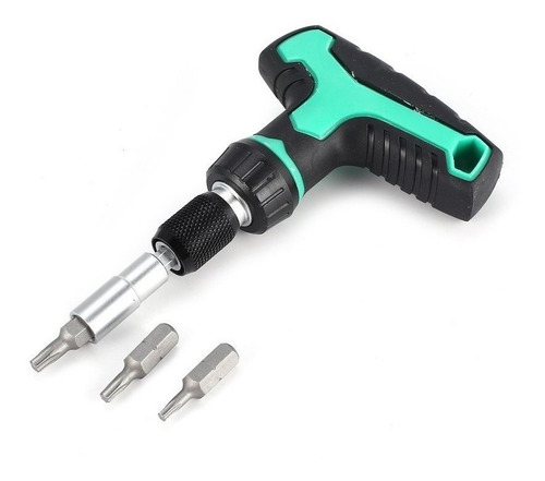 Imagen 2 de 8 de Kit Set Destornillador Tubo Tipo T Proskit Sd-2320m Ratchet Con Estuche