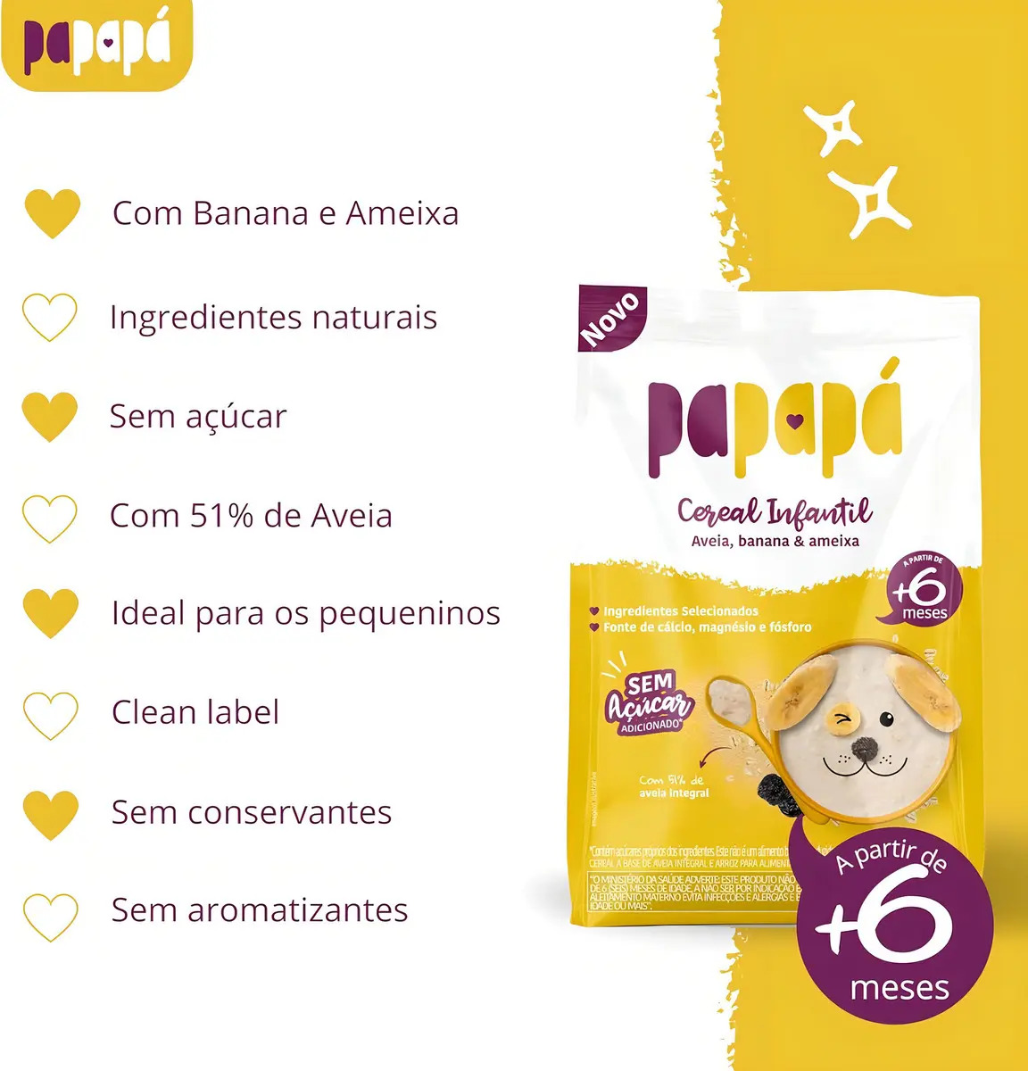 Kit Cereais Infantis Naturais 3 Sabores 170g - Papapá