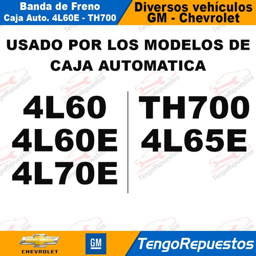 Banda Caja Automática 4l60e Chevrolet Gm Colorado Silverado