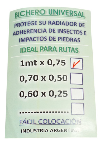 Bichero Mariposero Cubre Parrilla Universal 1x0,75m