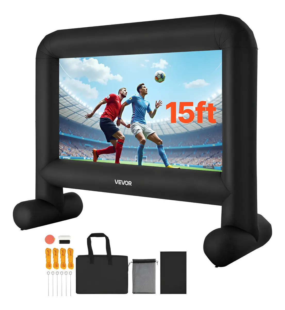 Pantalla de Cine Inflable Vevor de 15 Pies con Turbina y Bolso
