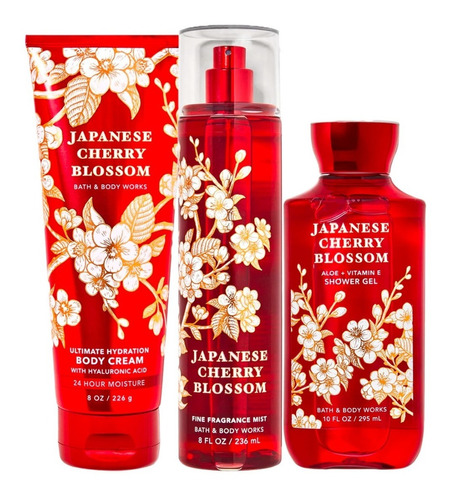 Japanese Cherry Blossom Bath & Body Works Kit De Regalo