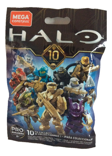 Halo Mega Construx Golden Master Chief 10th Anniversary Gold