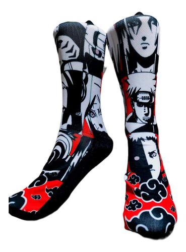 Calcetas Premium - Akatsuki (itachi, Orochimaru )  4 Pares 