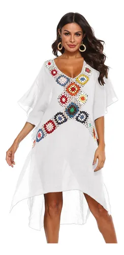 Ropa Retro For Mujer Vestido Irregular De Playa