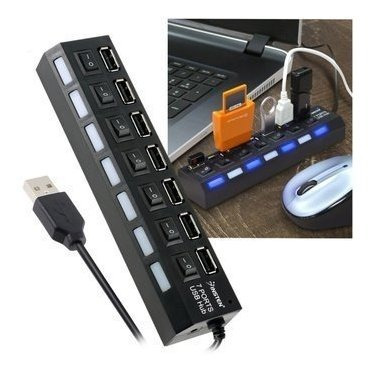 Usb Multipuerto X 7 Led