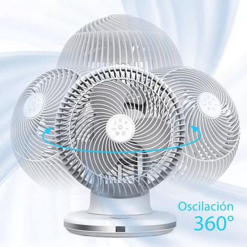 Ventilador De Globo Giratorio Piso Cm-top Con 12 Velocidades Temporización Control Remoto