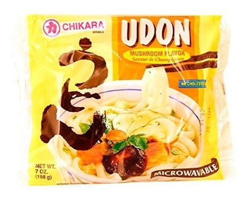 Imagen 2 de 2 de Chikara, Udon Sabor Champiñón, 5 Piezas, 198 G