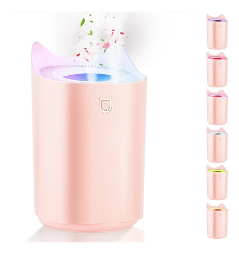 Humidificador De 3 Litros Para Dormitorio Con Luz Nocturna