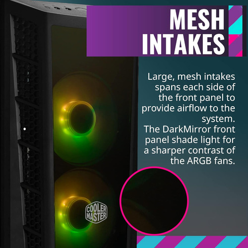 Cooler Master Masterbox Mb320l Argb Micro-atx Con Doble A...