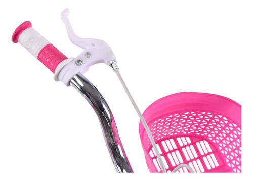 Bicicleta Entrenadora Para Niños Aeiou Qk-20 Canastilla R12 Color Fiusha Tamaño Del Cuadro 12