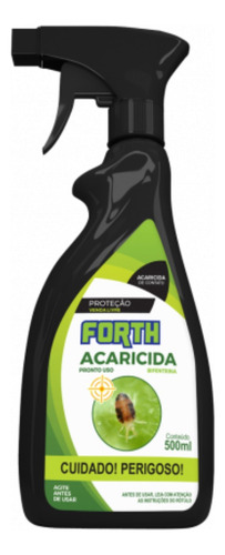 Acaricida Forth 500ml Pronto Uso Mata E Repele Ácaros 