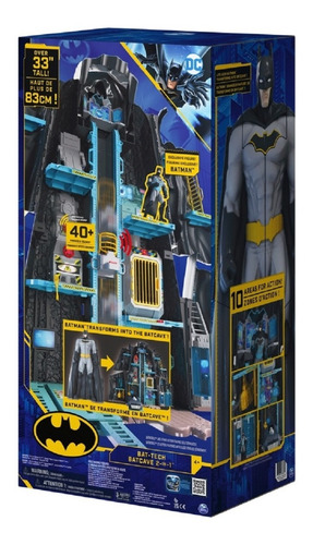 Batman Juego De Transformación Bat-tech Batcave 83 Cm Altura