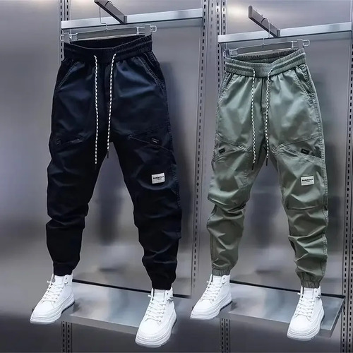 Pantalones Casuales Para Hombre Con Cintura Elástica Y Fibra