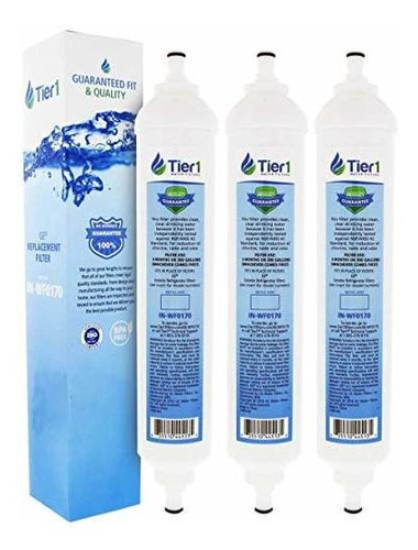 Filtro De Agua En Línea Tier1 Nsf Para Ge Gxrtqr - 3 Pack