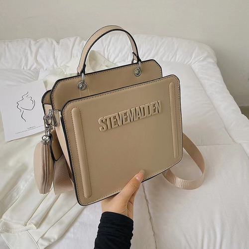 Moda Color Sólido Tote Bag Una Bolsa De Hombro