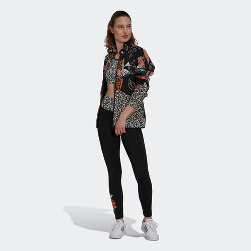 Imagen 8 de 10 de Rompevientos Liviano Farm Rio Print Relaxed adidas