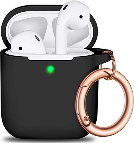 Estuche Para AirPods Con Llavero Carcasa De Silicona De Prot