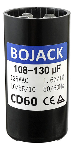 Bojack 108-130 Uf/mfd 125 Vca ± 20% 50/60 Hz Cd60 Condensado