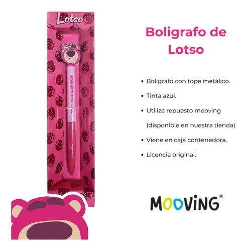 Kit Lotso Boligrafo + Block De Notas Mooving Maw 80hjs Dura