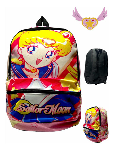 Mochila Sailor Moon Anime Manga + Magicas + Poder + Calidad