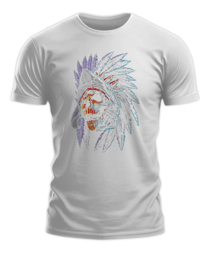 Polera Gustore De Indian Skull