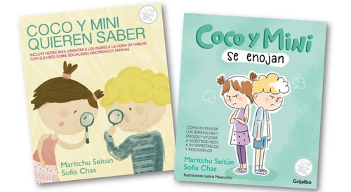 2 Libros Coco Y Mini M Seitun S Chas Enojos Crianza