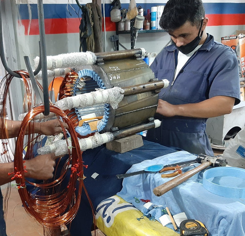 Imagen 3 de 9 de Rebobinado Generadores Planta Eléctrica Y Motores Ac, Hp Kw