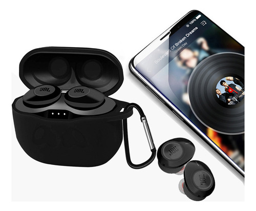 Para Jbl Tune 120/125 Tws Funda Protectora Silicona Case