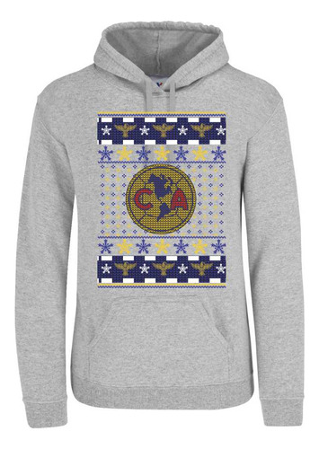 Sudadera Ugly Sweater América Futbol Navidad Con Gorro