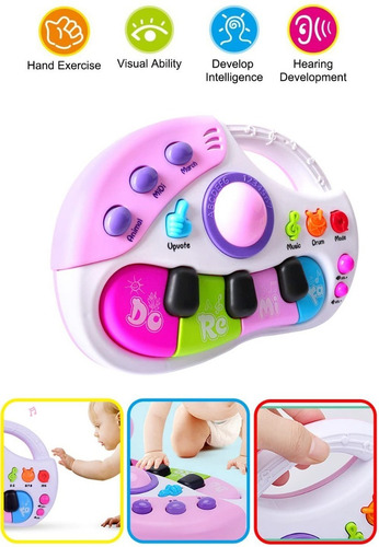 Piano Multifuncion Musical 36m+ Juguete Educativo Para Niños